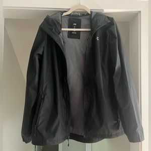 Women's UA Storm Forefront Rain Jacket Black, size: L - Worn Once!!!